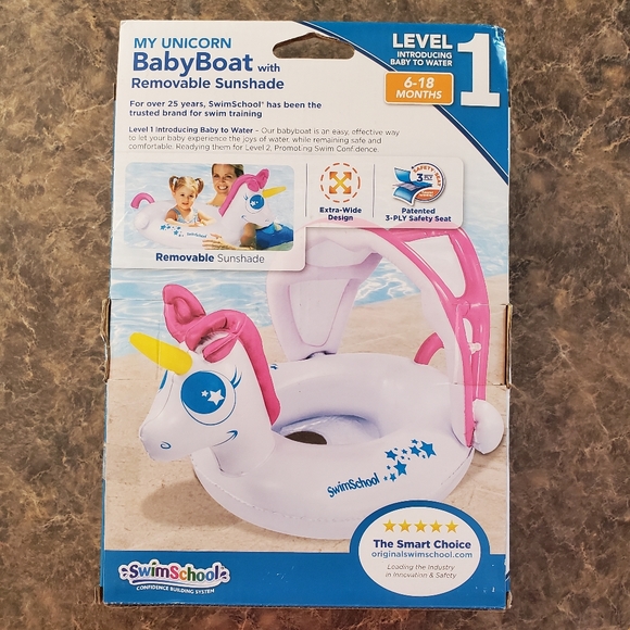 SwimSchool MY UNICORN Level 1 Baby Boat - Picture 6 of 7